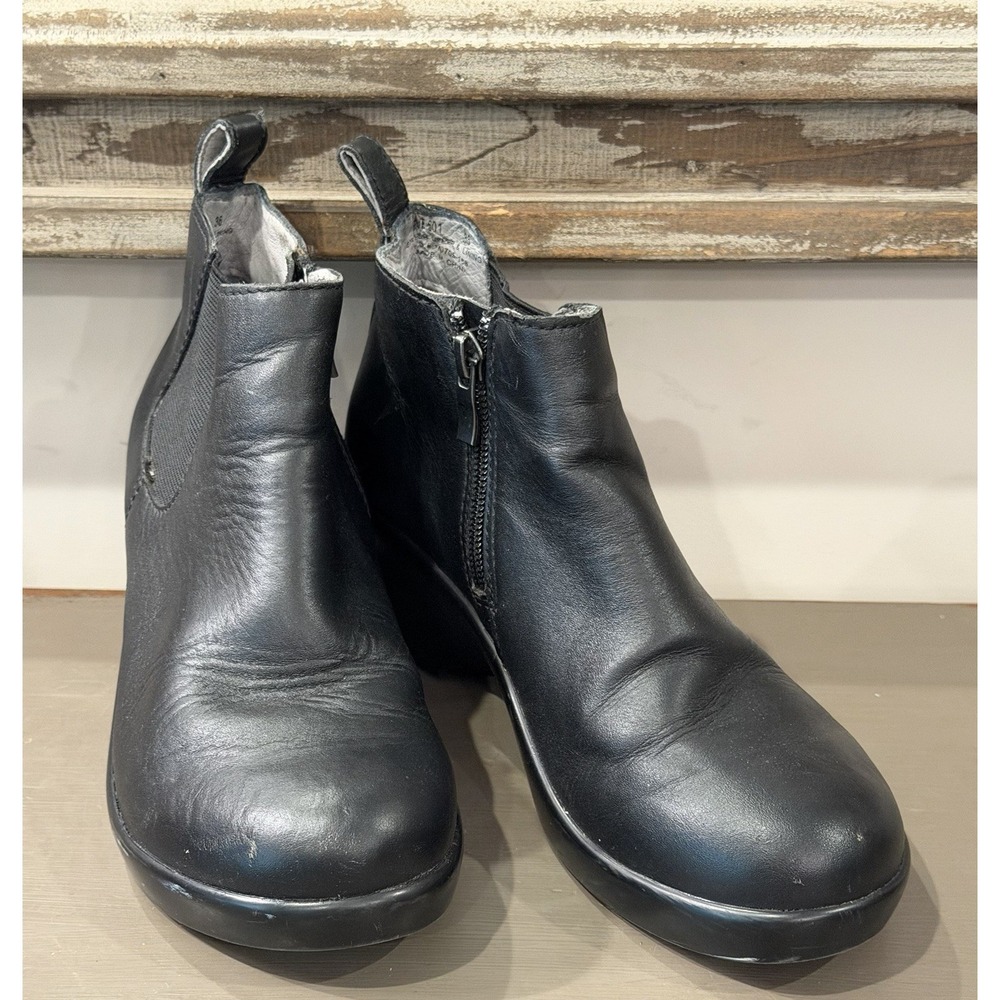Alegria Eve-601 Women's Black Leather Ever Napa Ankle Boots Size EU 36 US 6-6.5